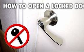 Image result for How to Unlock a Bedroom Door