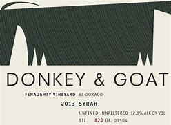 Image result for Donkey Goat Syrah Fenaughty