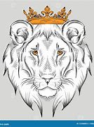 Image result for Tribal Lion Drawing with Crown