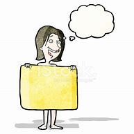 Image result for Cartoon of Woman Hiding