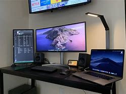 Image result for Good Desk for Dual Monitors