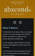 Image result for absconded