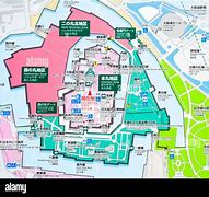 Image result for Osaka Castle Map