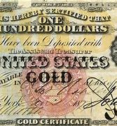 Image result for Gold Certificate 1 Dollar Bill