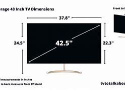 Image result for TV with 44 Inch Exterior Width