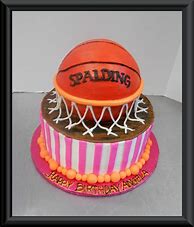 Image result for Giant Donut Cake Decorated Like a Basketball