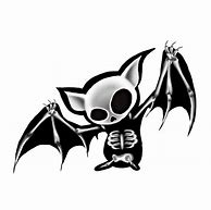 Image result for Bat Skull Outline