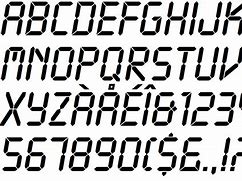 Image result for LCD Font Free