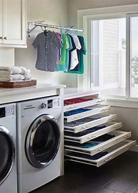 Image result for Built in Drying Rack Cabinet