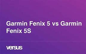 Image result for Garmin Fenix 5 vs 5S