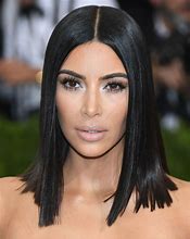 Image result for Kim Kardashian Straight Hair
