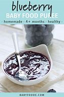 Image result for Blueberry Baby Food