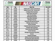 Image result for Printable NASCAR Schedule