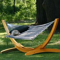 Image result for Wooden Hammock Stand