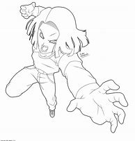 Image result for Dragon Ball Super Android 17 Drawing