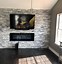 Image result for Living Room Electric Fireplace with Stone