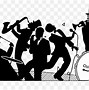Image result for Clip Art Silhouette 4 Piece Band