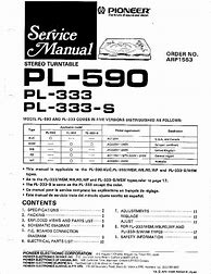 Image result for Pioneer Pll33 Manual