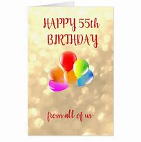 Image result for 55th Birthday Card