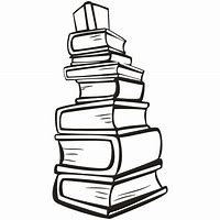 Image result for Book Stack ClipArt Black and White