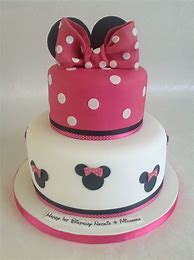 Image result for Hot Pink Minnie Mouse Cake