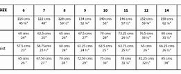 Image result for Waist Inch Size Chart