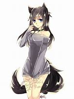 Image result for Anime Wolf Ears and Hair Drawing