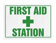 Image result for First Aid Kit Station Sign