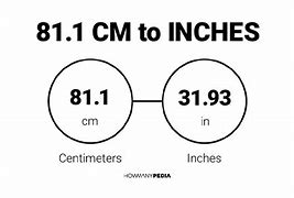 Image result for 81 Cm to Inches