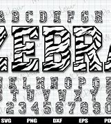 Image result for Zebra Print Letter Z Font