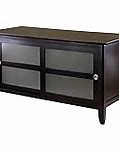 Image result for MCM TV Stand with Glass Doors