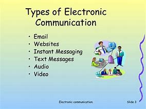 Image result for Images of Electronic Communication