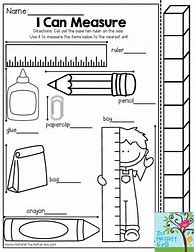 Image result for Measurement Worksheets 1st Grade