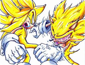 Image result for Fleetway Sonic vs Supersonic