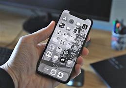 Image result for Black iPhone Screen with White Apple