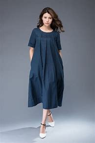 Image result for Linen Tunic Dress