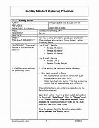 Image result for SOP Manual Template Word