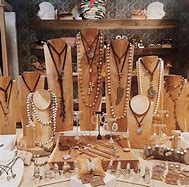 Image result for Wooden Jewelry Displays