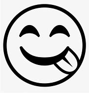 Image result for Tongue Out Emoji Black and White