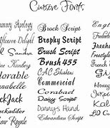 Image result for Cursive Font Examples