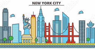 Image result for New York Cartoon Map