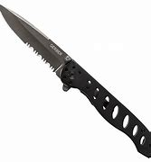 Image result for Custom Full Serrated Blade Folding Knife
