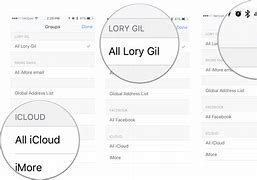 Image result for Lists iCloud Contacts