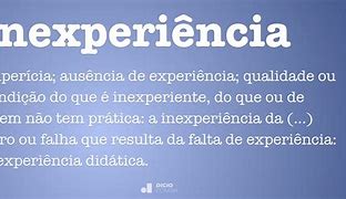 Image result for inexperiencia