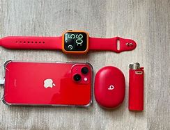 Image result for iPhone 14 Red with Red Cover