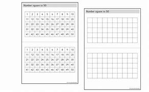 Image result for 50 Square Numbered Outline