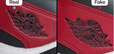 Image result for Air Jordan Fake vs Real