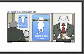 Image result for Business Cat Newspaper Meme