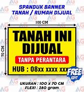 Image result for Plang Tanah Dijual
