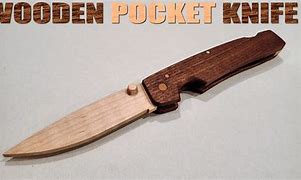 Image result for Wooden Pocket Knife